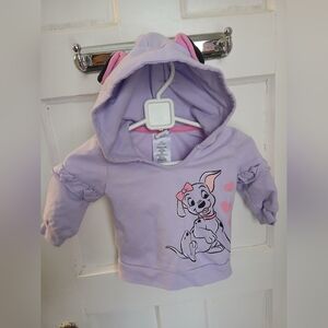 2/$25 6m Dalmation Disney Baby Girl Sweater Hoodie Dog Puppy Clothing